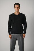 Ralph Lauren Cable-Knit Wool-Cashmere Sweater – Polo Black