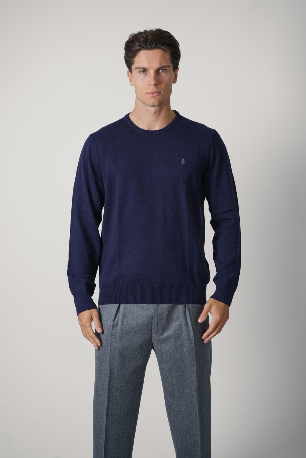 Ralph Lauren Wool Crewneck Sweater – Hunter Navy