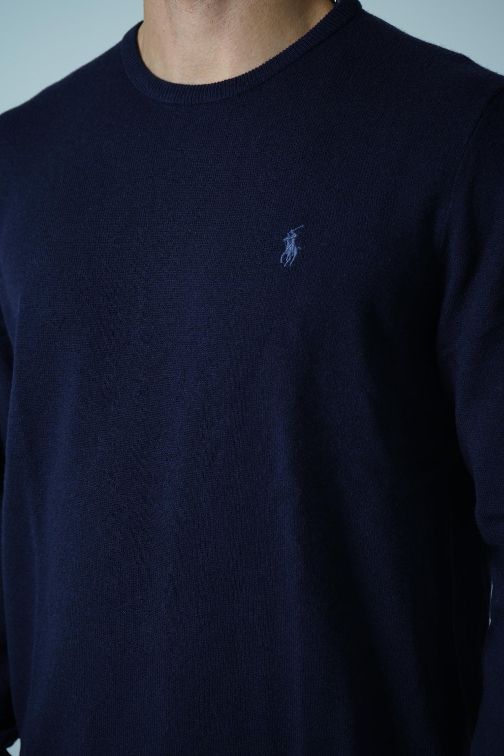 Ralph Lauren Wool Crewneck Sweater – Hunter Navy