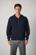 Ralph Lauren Waffle-Knit Wool-Cotton Hooded Sweater – Hunter Navy