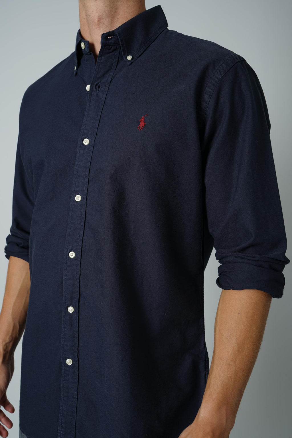 Ralph Lauren Custom Fit Garment-Dyed Oxford Shirt – RL Navy