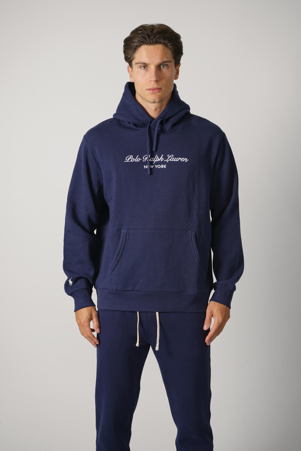 Ralph Lauren Logo Fleece Hoodie – Newport Navy