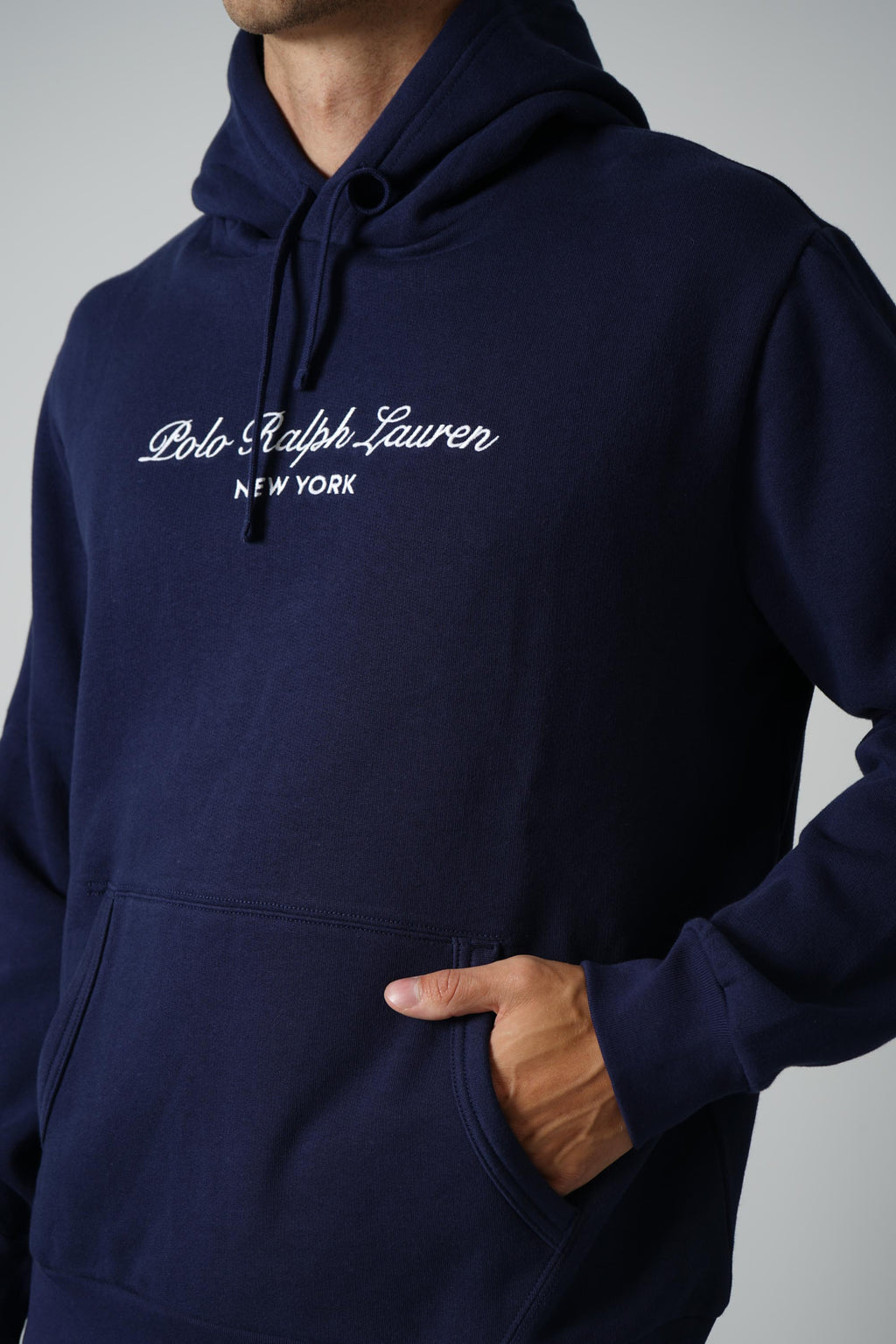 Ralph Lauren Logo Fleece Hoodie – Newport Navy