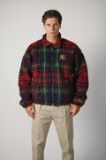 Ralph Lauren Relaxed Fit Plaid Pile Fleece Jacket – Macro Holiday Plaid