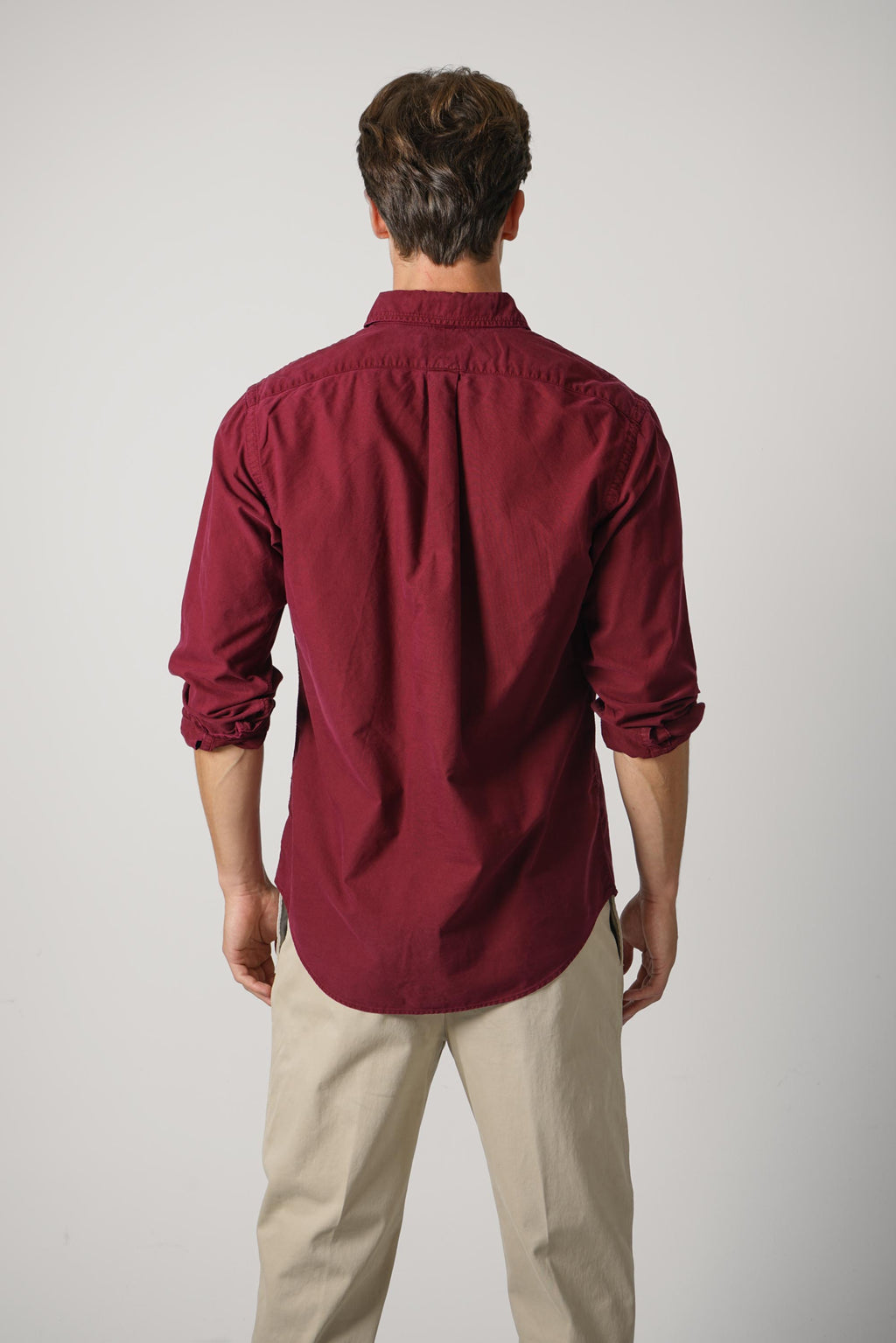 Ralph Lauren Custom Fit Garment-Dyed Oxford Shirt – Classic Wine