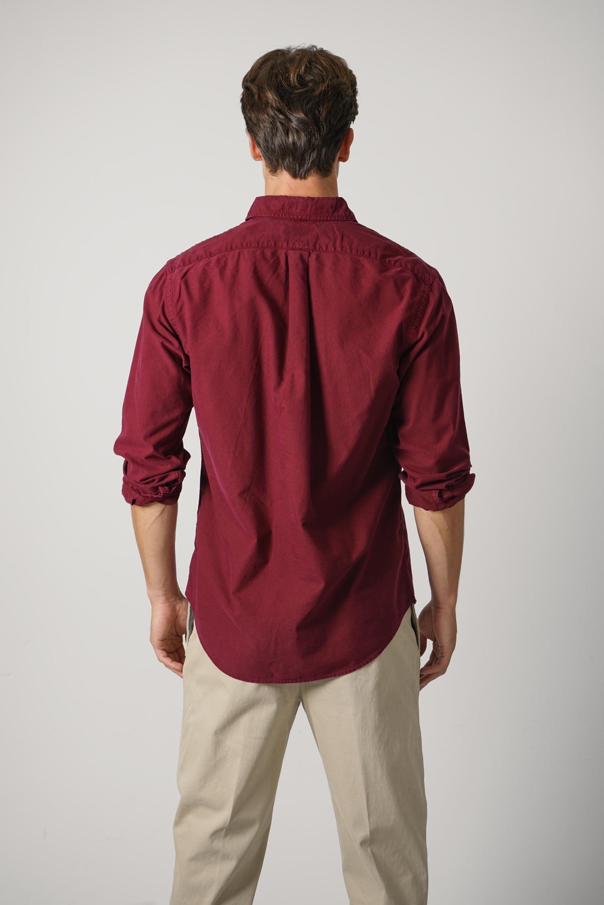 Ralph Lauren Custom Fit Garment-Dyed Oxford Shirt – Classic Wine