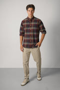 Ralph Lauren Custom Fit Plaid Oxford Shirt – Brown Green Multi