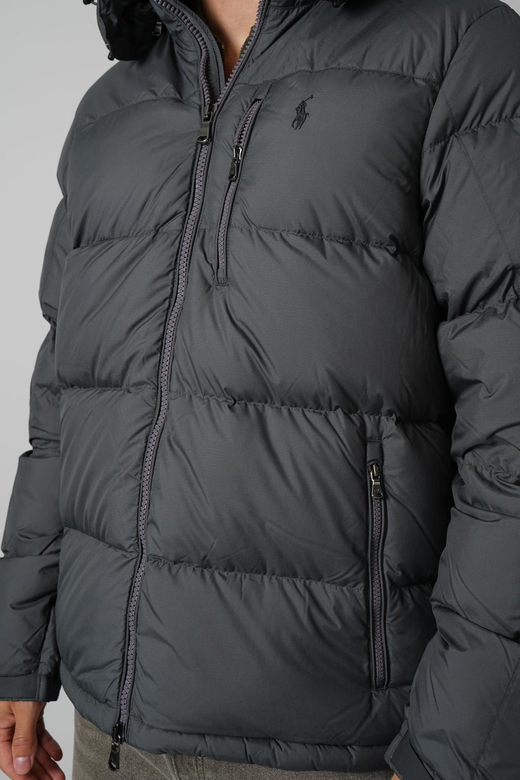 Ralph Lauren The Gorham Down Jacket – Charcoal Grey