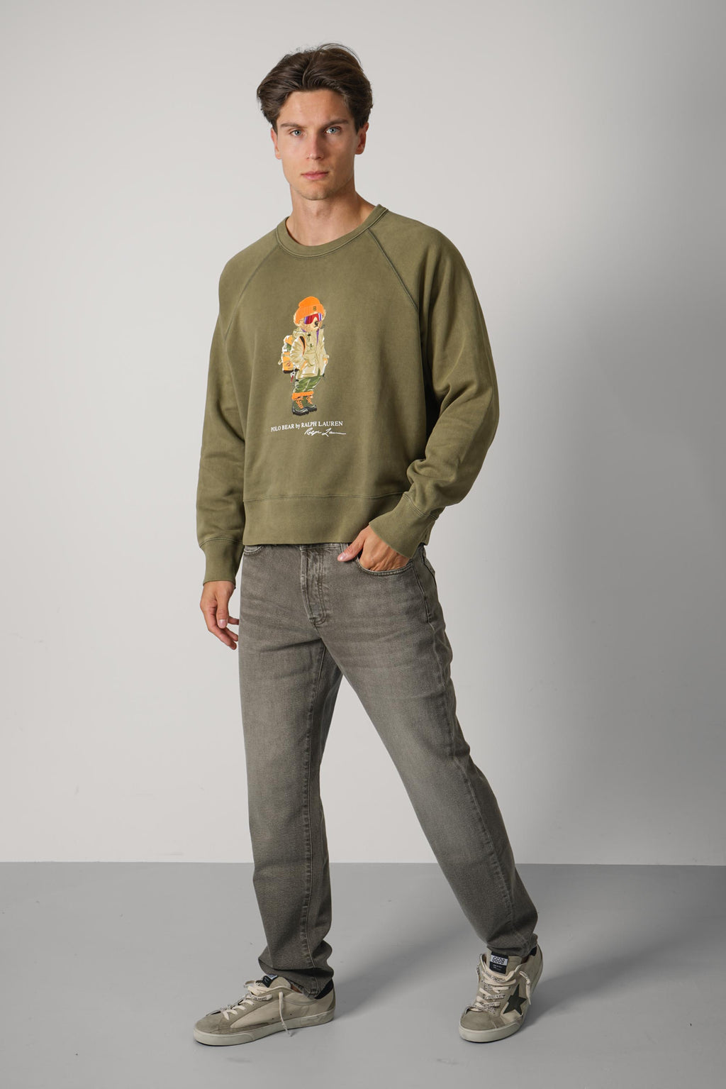 Ralph Lauren Polo Bear Fleece Sweatshirt – Cruise Olive