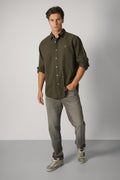 Ralph Lauren Custom Fit Garment-Dyed Oxford Shirt – Company Olive