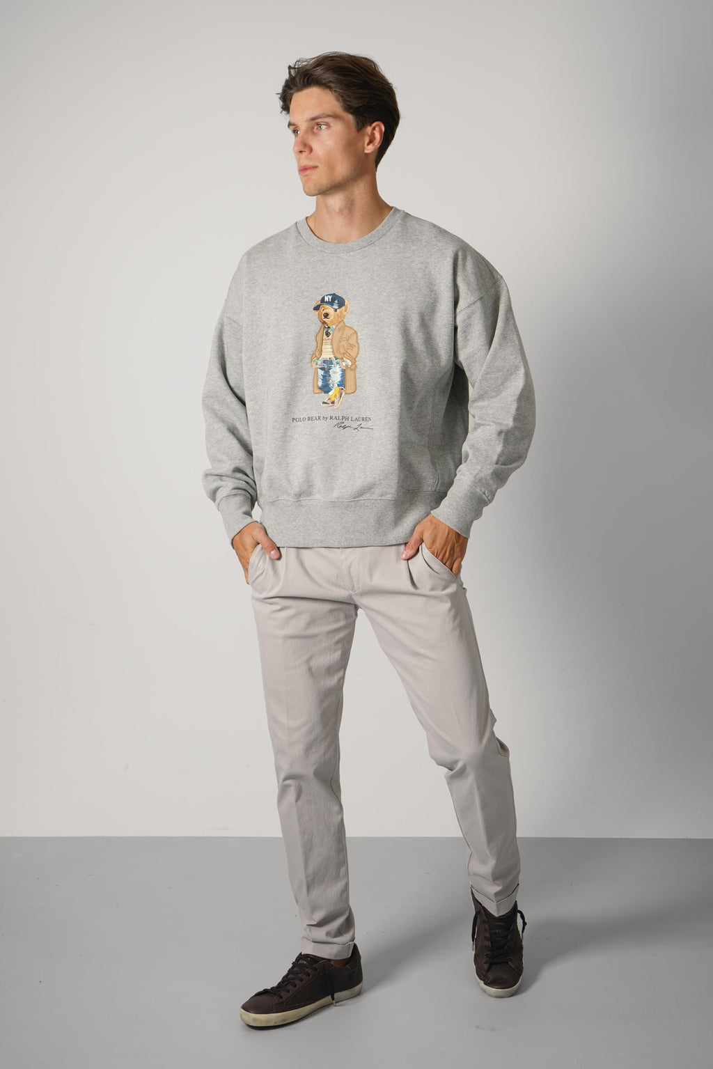 Ralph Lauren Vintage Fit Polo Bear Sweatshirt – Andover Heather