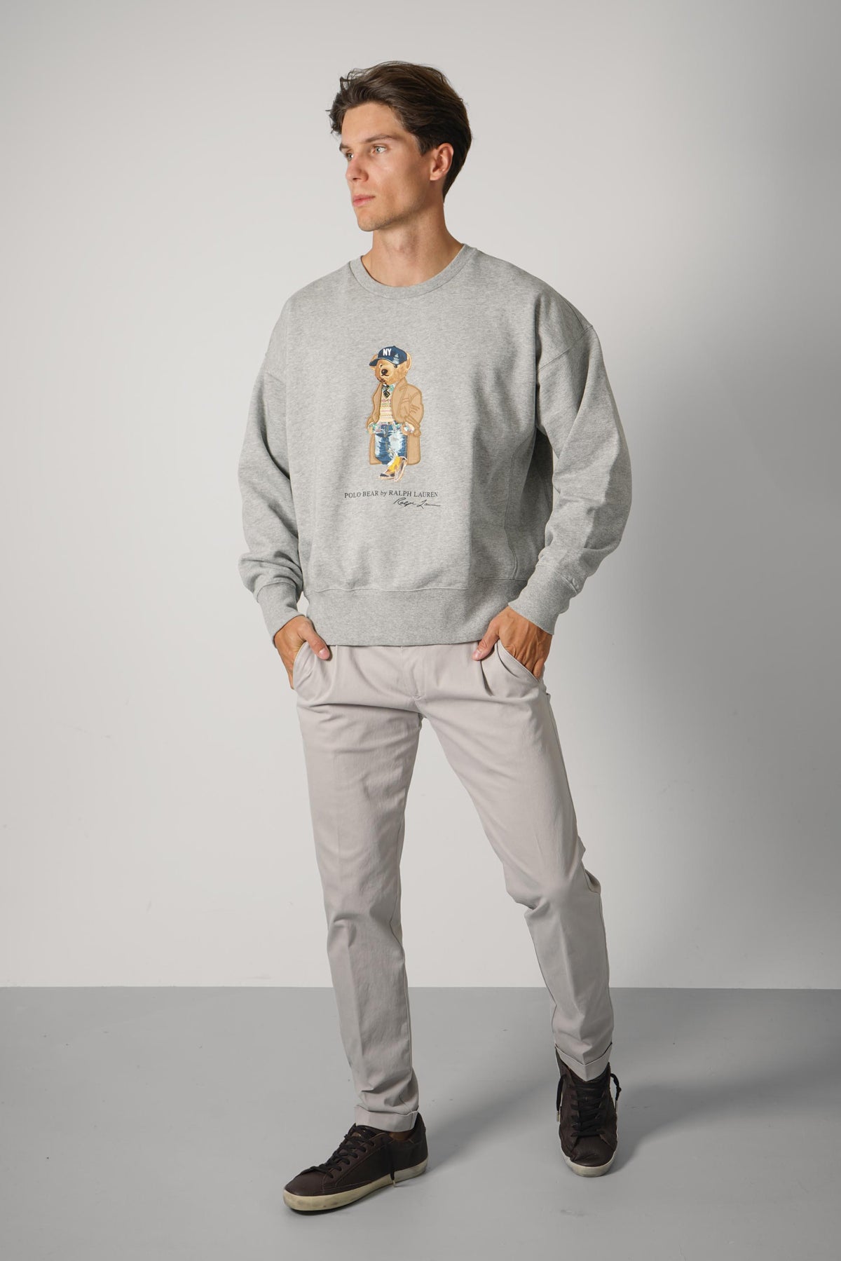Ralph Lauren Vintage Fit Polo Bear Sweatshirt – Andover Heather