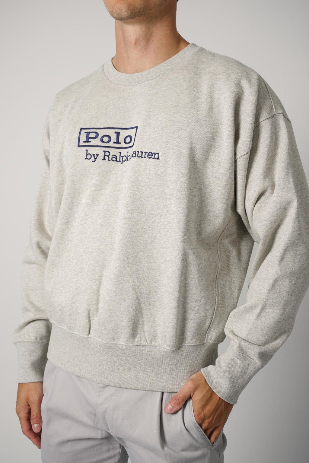 Ralph Lauren Vintage Fit Logo Fleece Sweatshirt – Lt Sport Heather