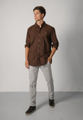 Ralph Lauren Custom Fit Garment-Dyed Oxford Shirt – Nutmeg Brown