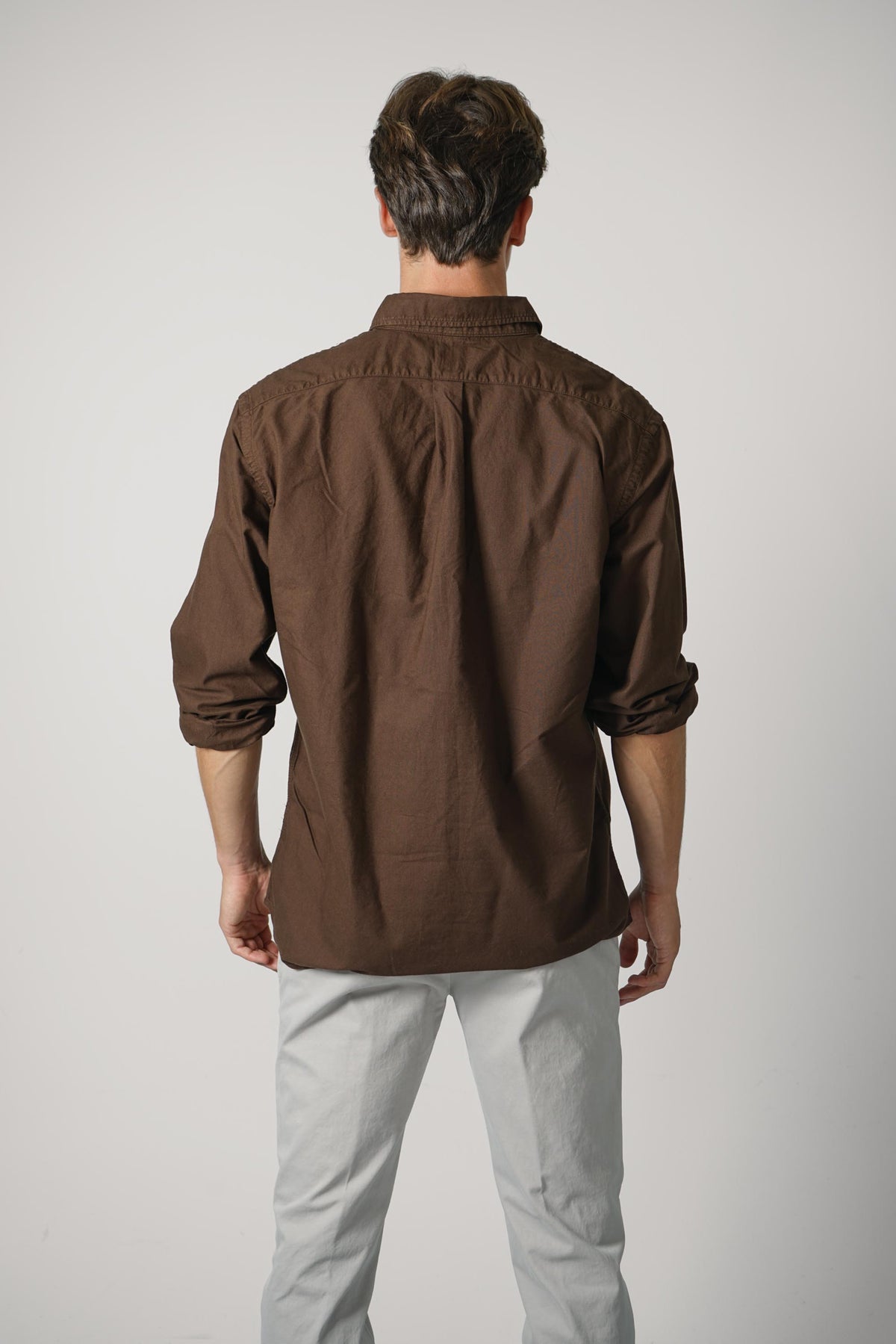 Ralph Lauren Custom Fit Garment-Dyed Oxford Shirt – Nutmeg Brown