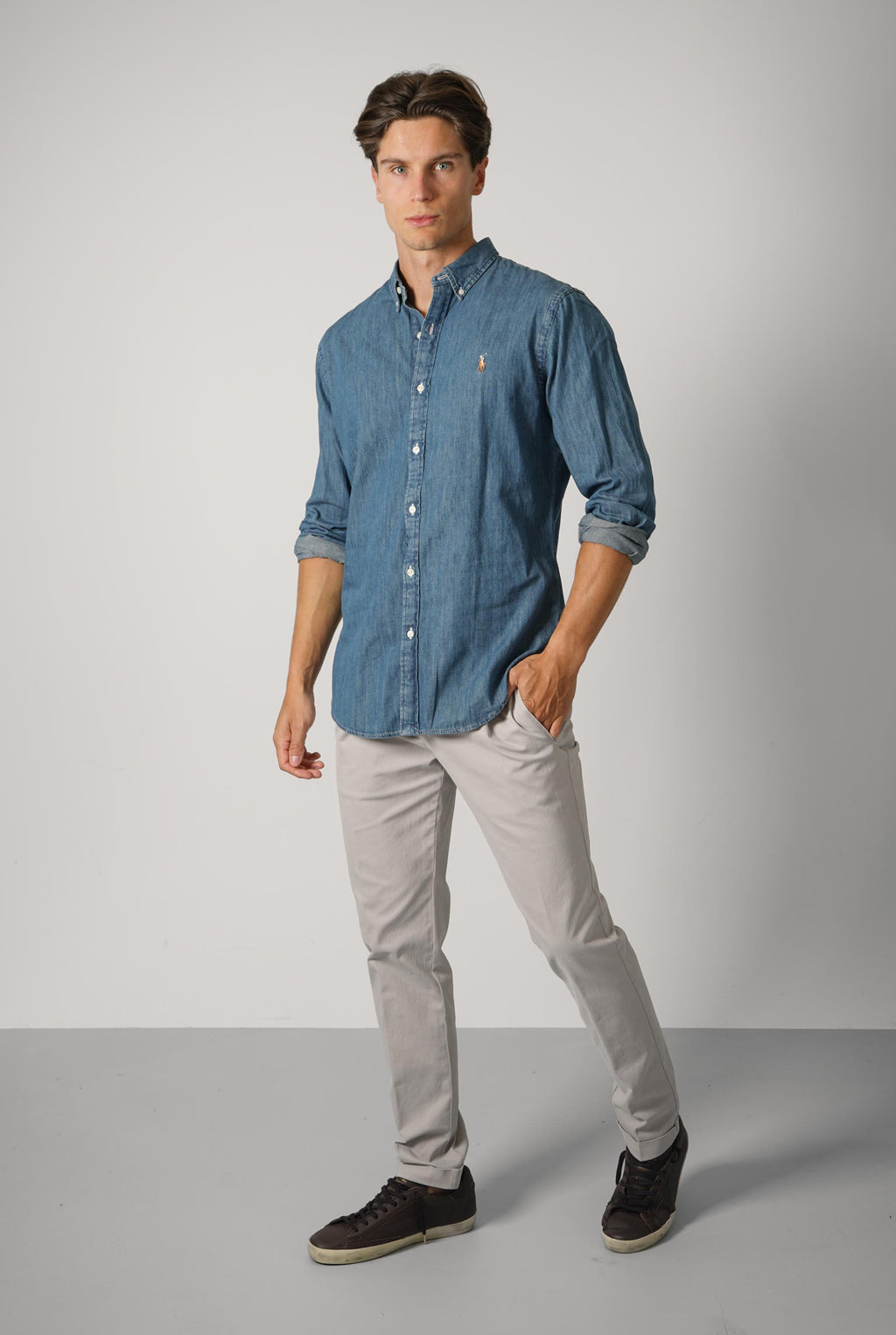 Ralph Lauren Slim Fit Oxford Shirt – Denim