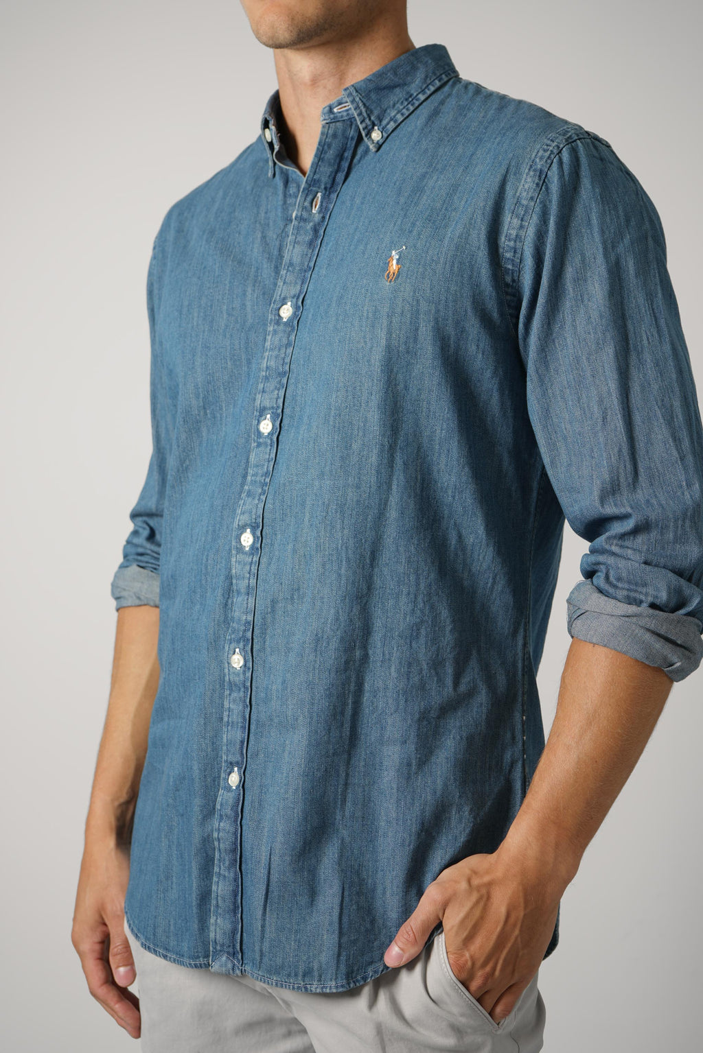 Ralph Lauren Slim Fit Oxford Shirt – Denim