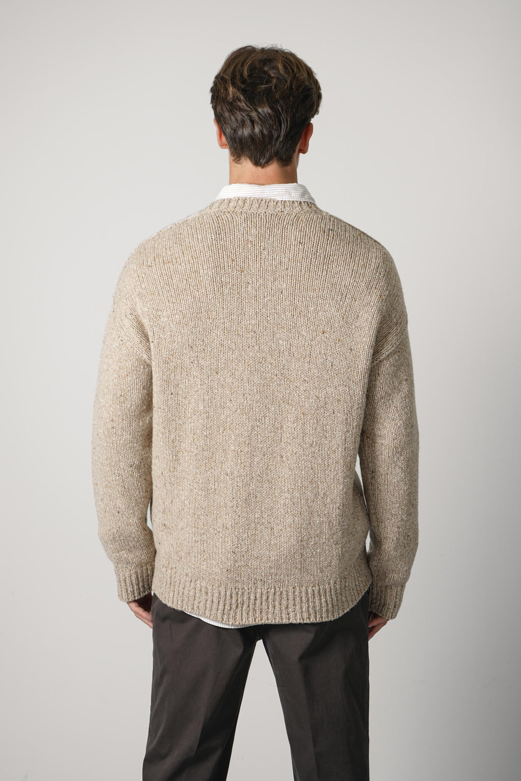 Ralph Lauren Wool-Blend Crewneck Sweater – Oatmeal Marl