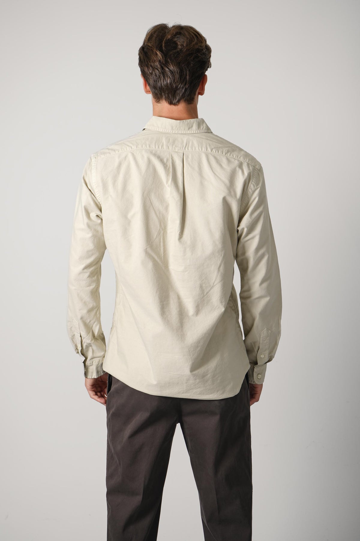 Ralph Lauren Custom Fit Garment-Dyed Oxford Shirt – Classic Stone