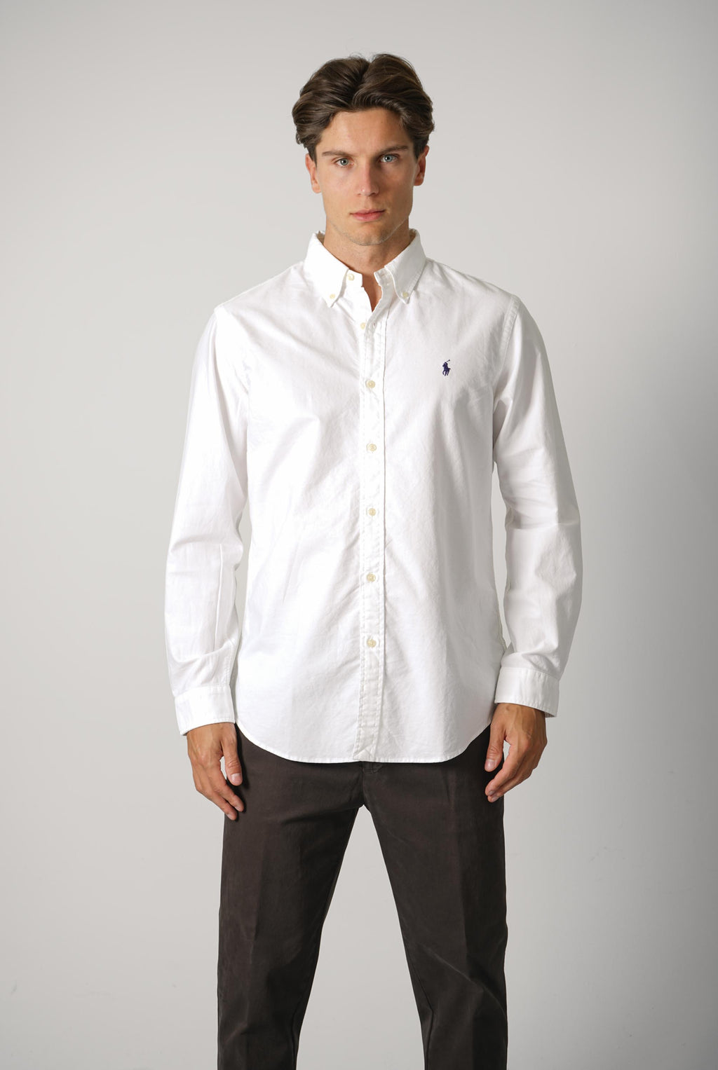 Ralph Lauren Custom Fit Garment-Dyed Oxford Shirt – White