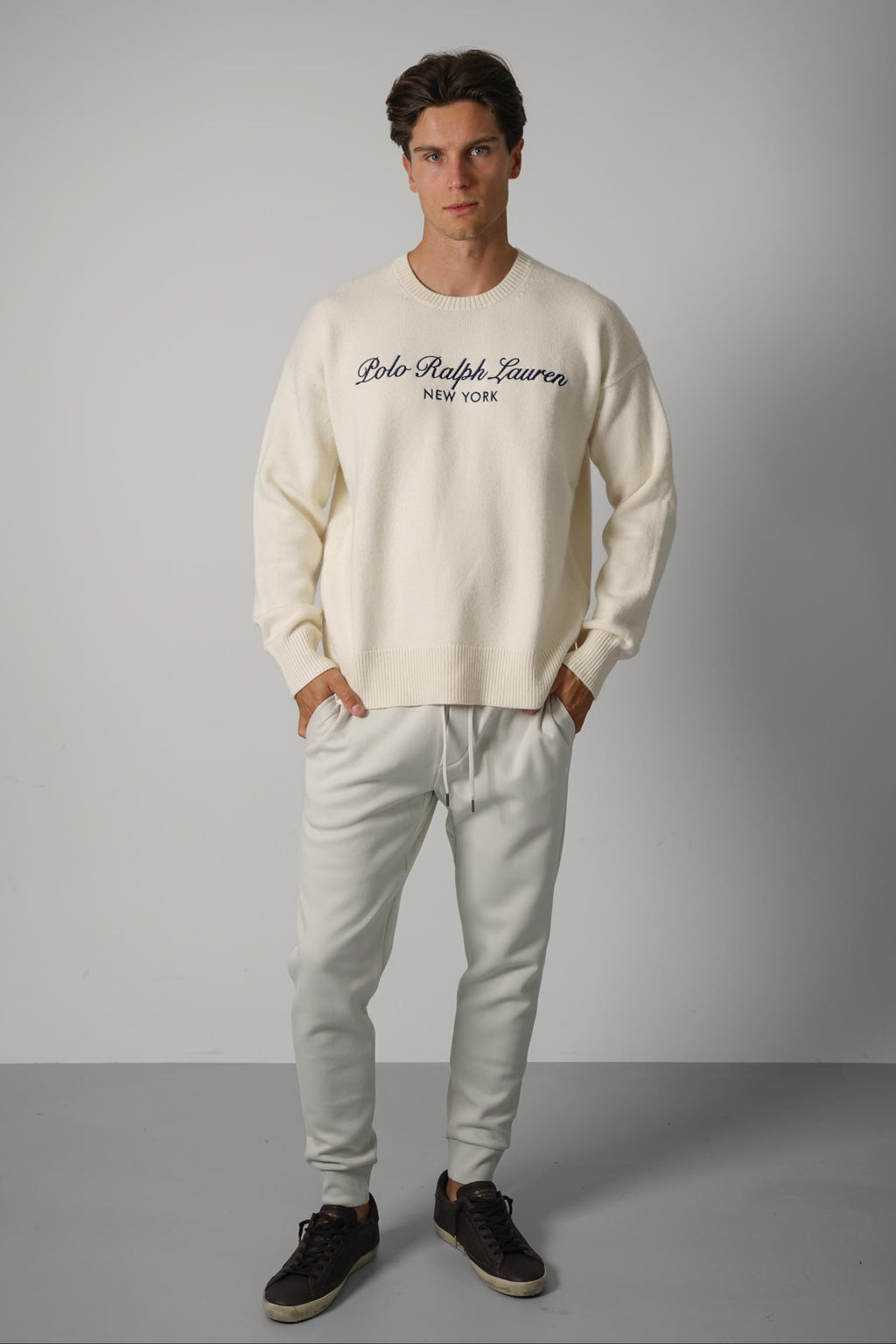 Ralph Lauren Relaxed Fit Wool-Cotton Sweater – Andover Cream