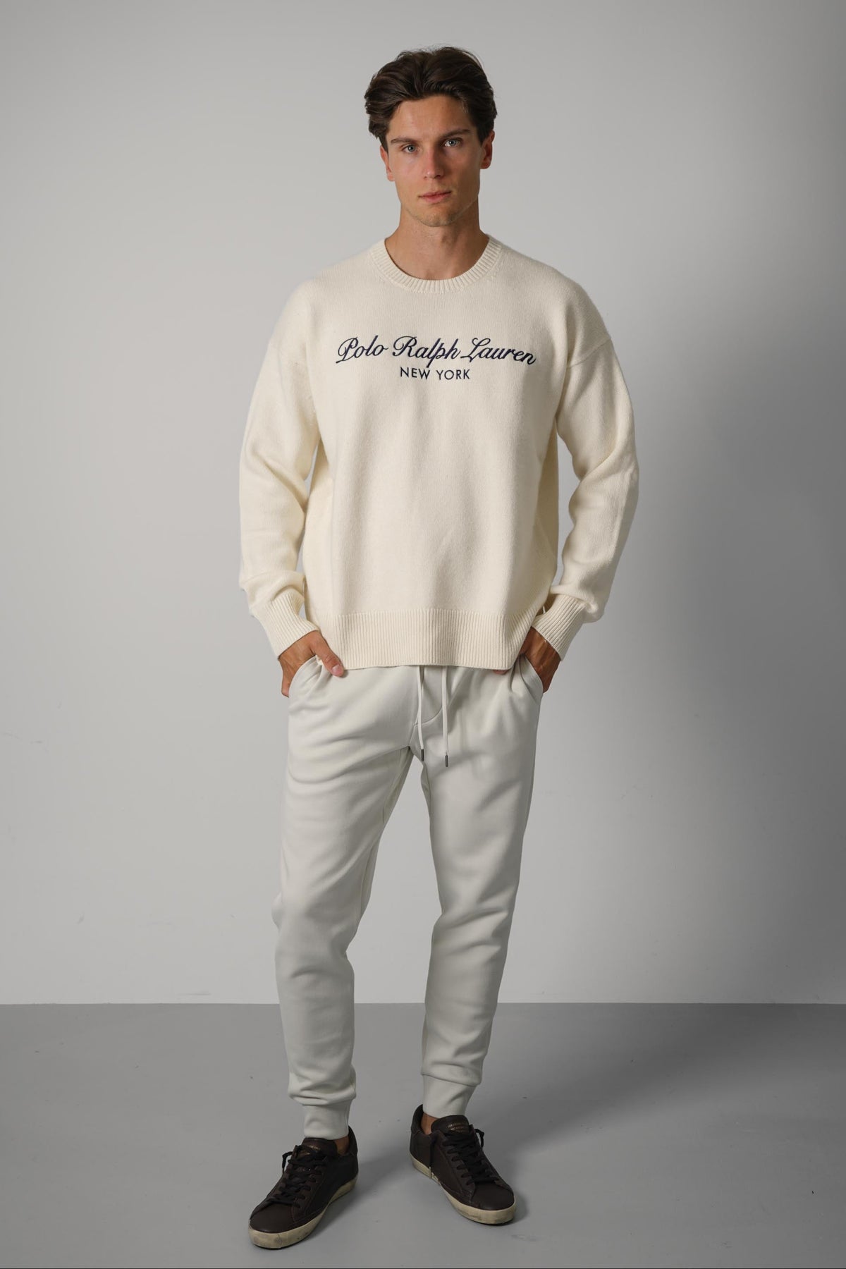 Ralph Lauren Relaxed Fit Wool-Cotton Sweater – Andover Cream