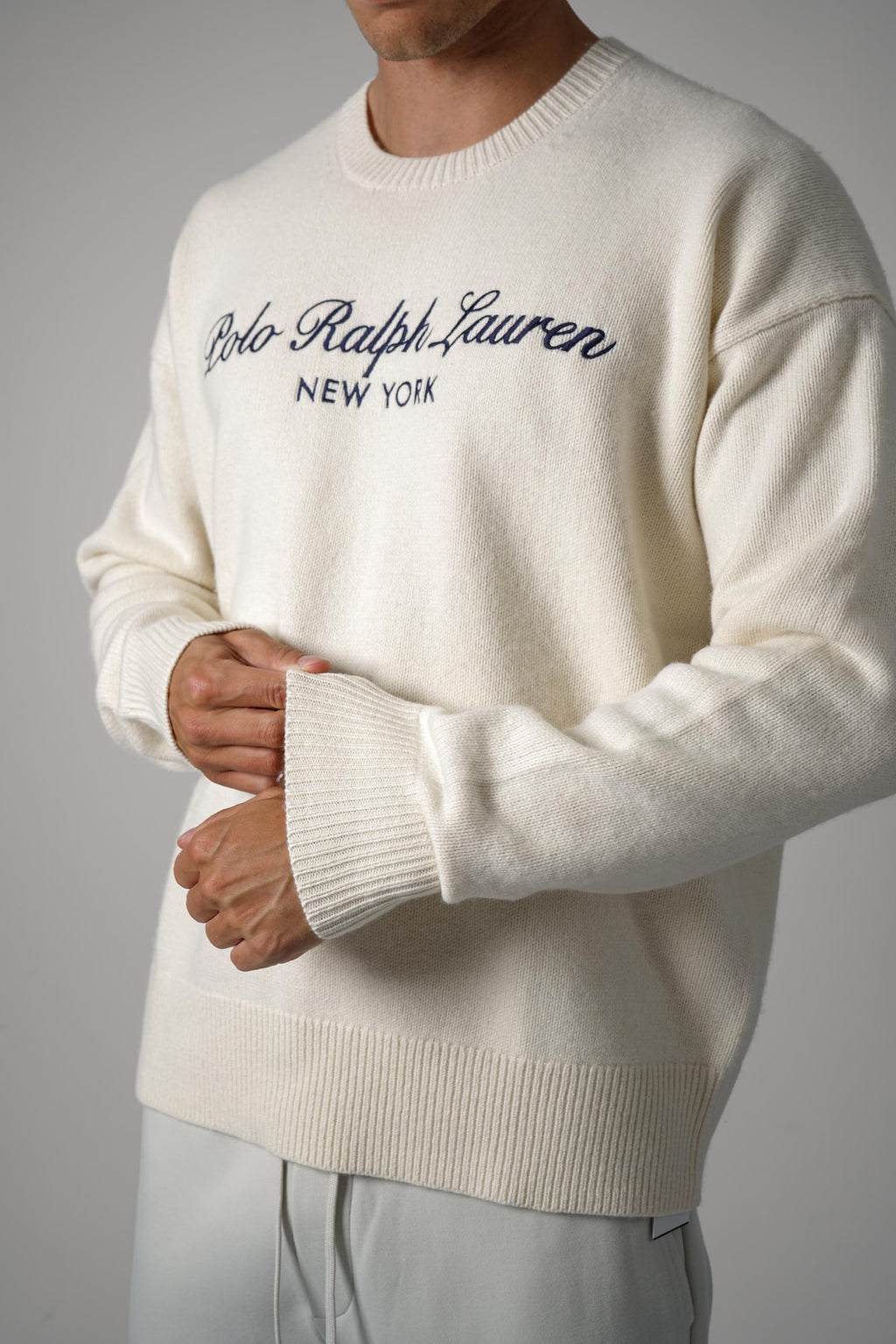 Ralph Lauren Relaxed Fit Wool-Cotton Sweater – Andover Cream