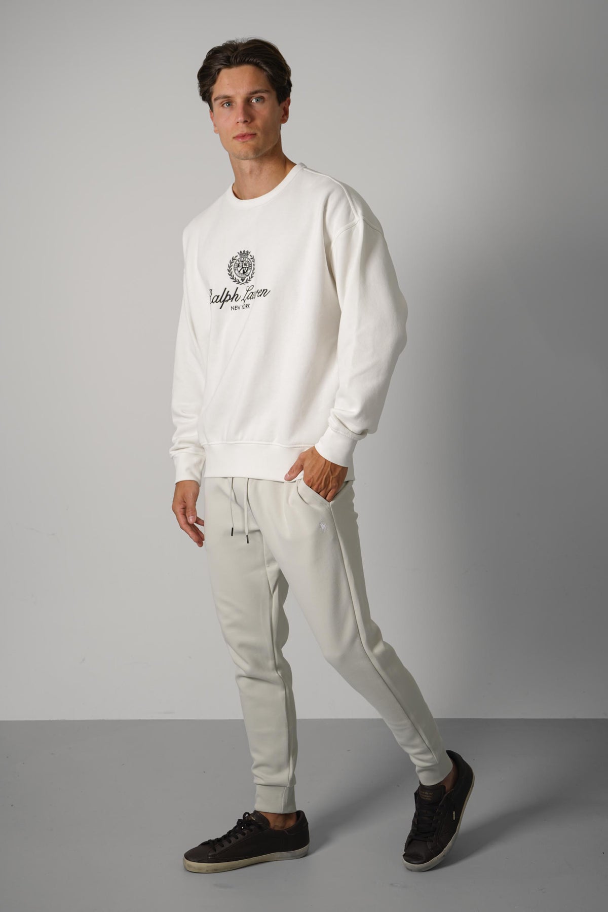 Ralph Lauren Double-Knit Jogger Pant – Stone Pebble