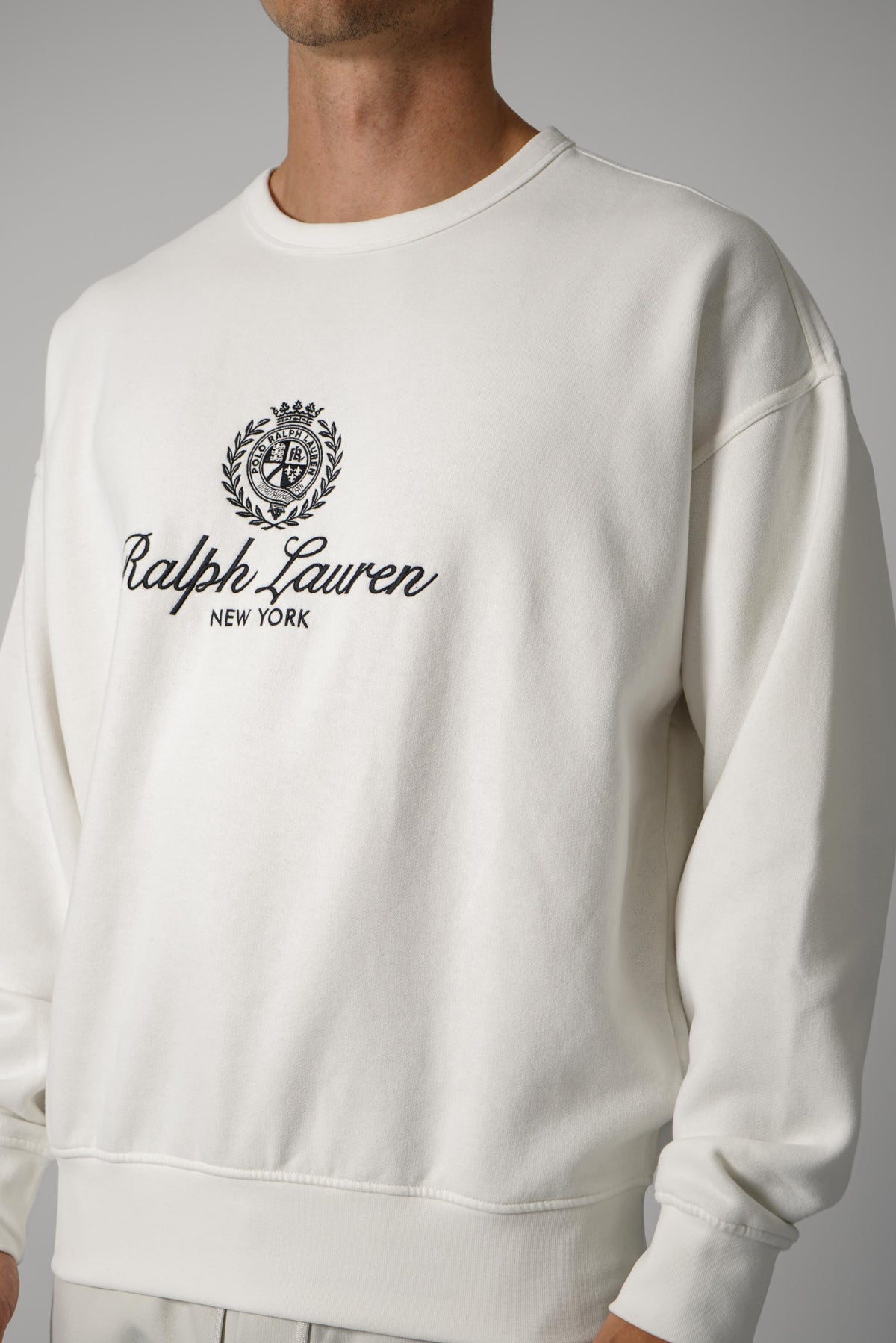 Ralph Lauren Fleece Relaxed Fit Sweatshirt – Trophy Cream
