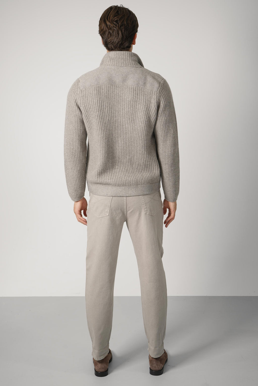 Brunelle Cucinelli Cashmere Cardigan Greige