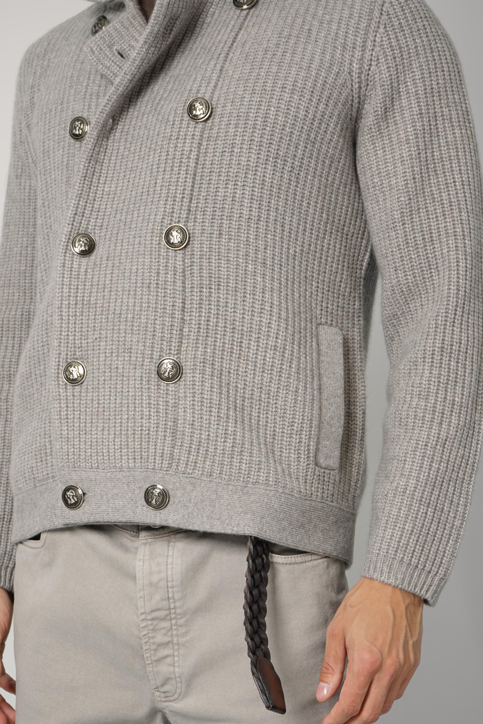 Brunelle Cucinelli Cashmere Cardigan Greige
