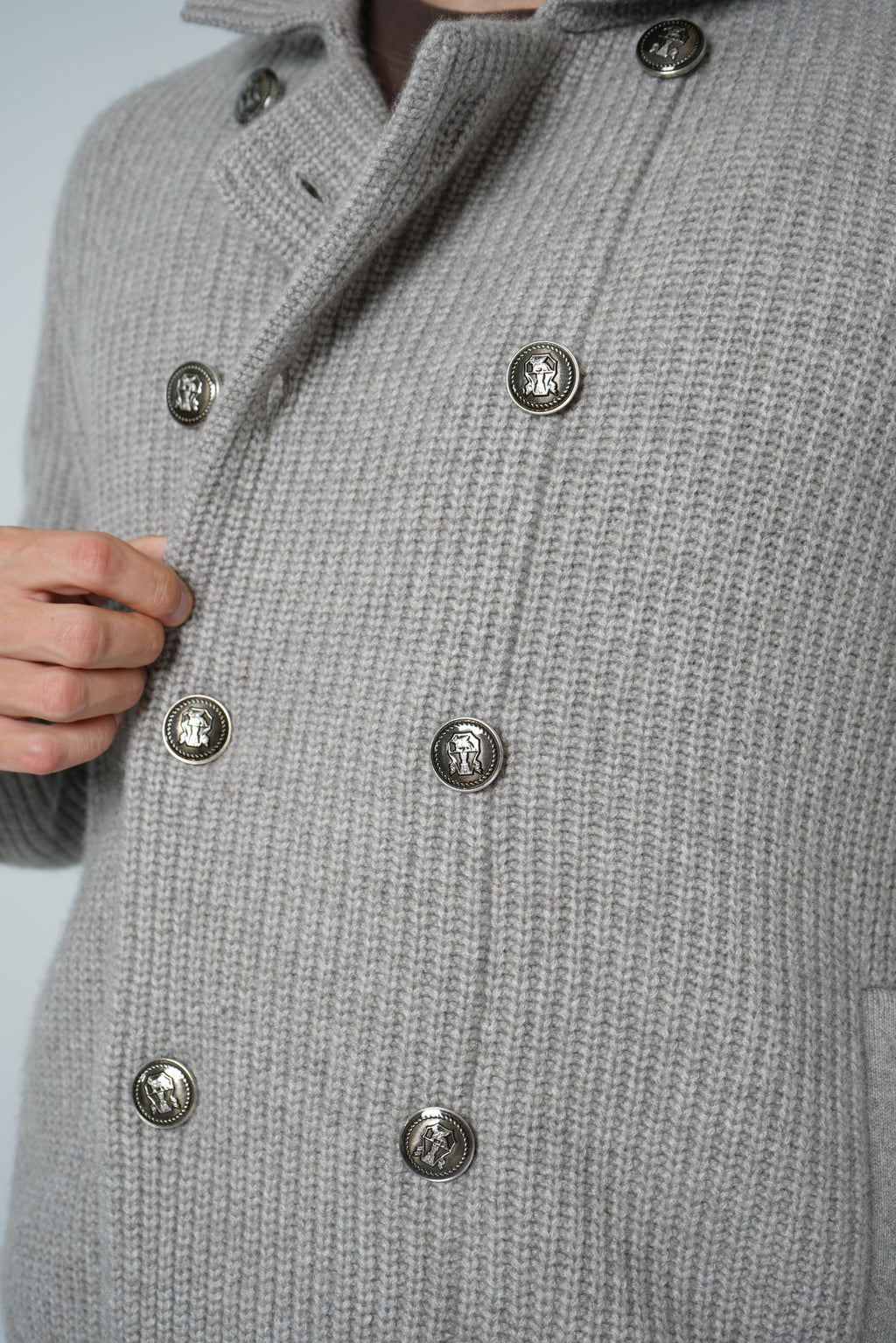 Brunelle Cucinelli Cashmere Cardigan Greige