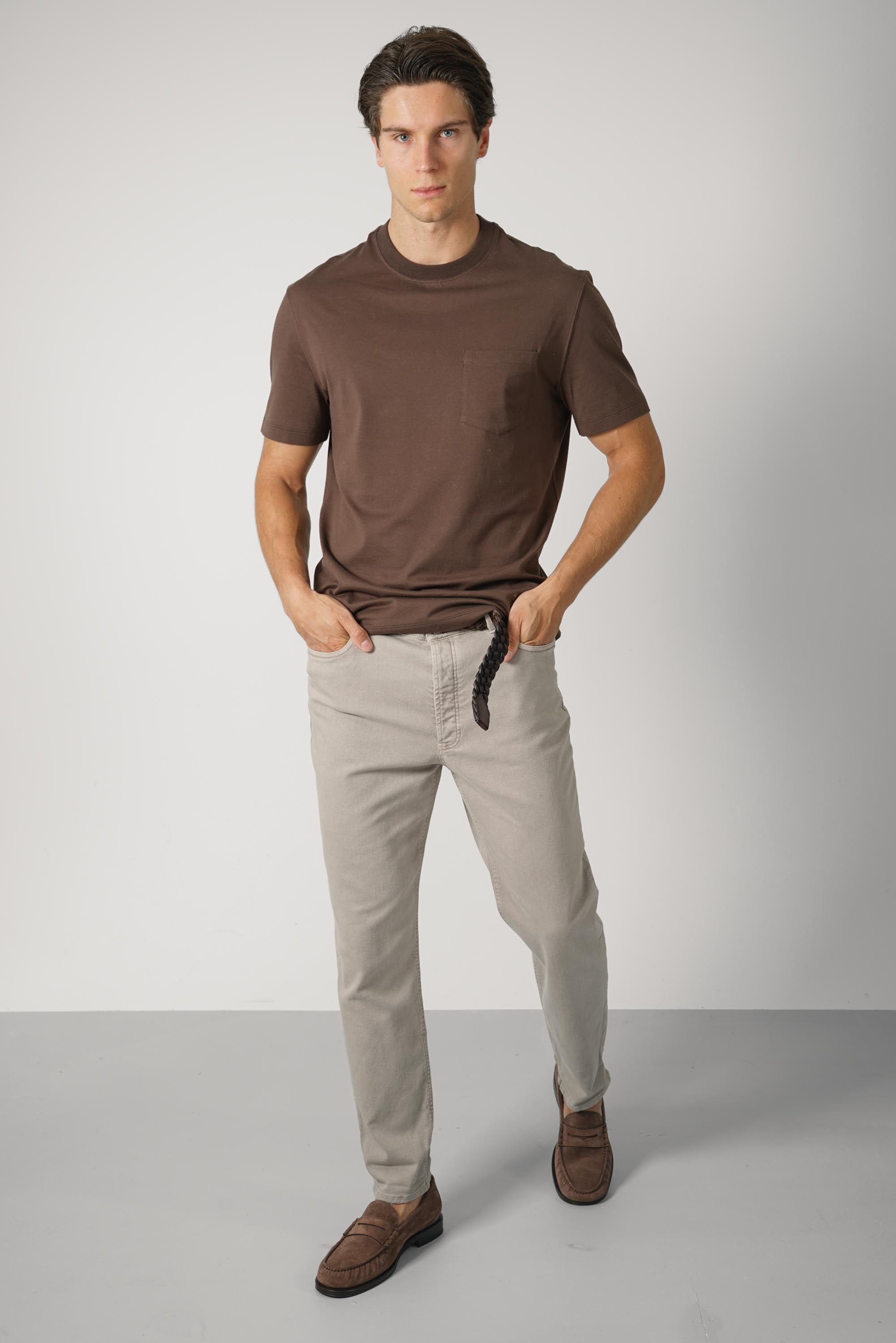 Brunello Cucinelli Cotton T-shirt Brown