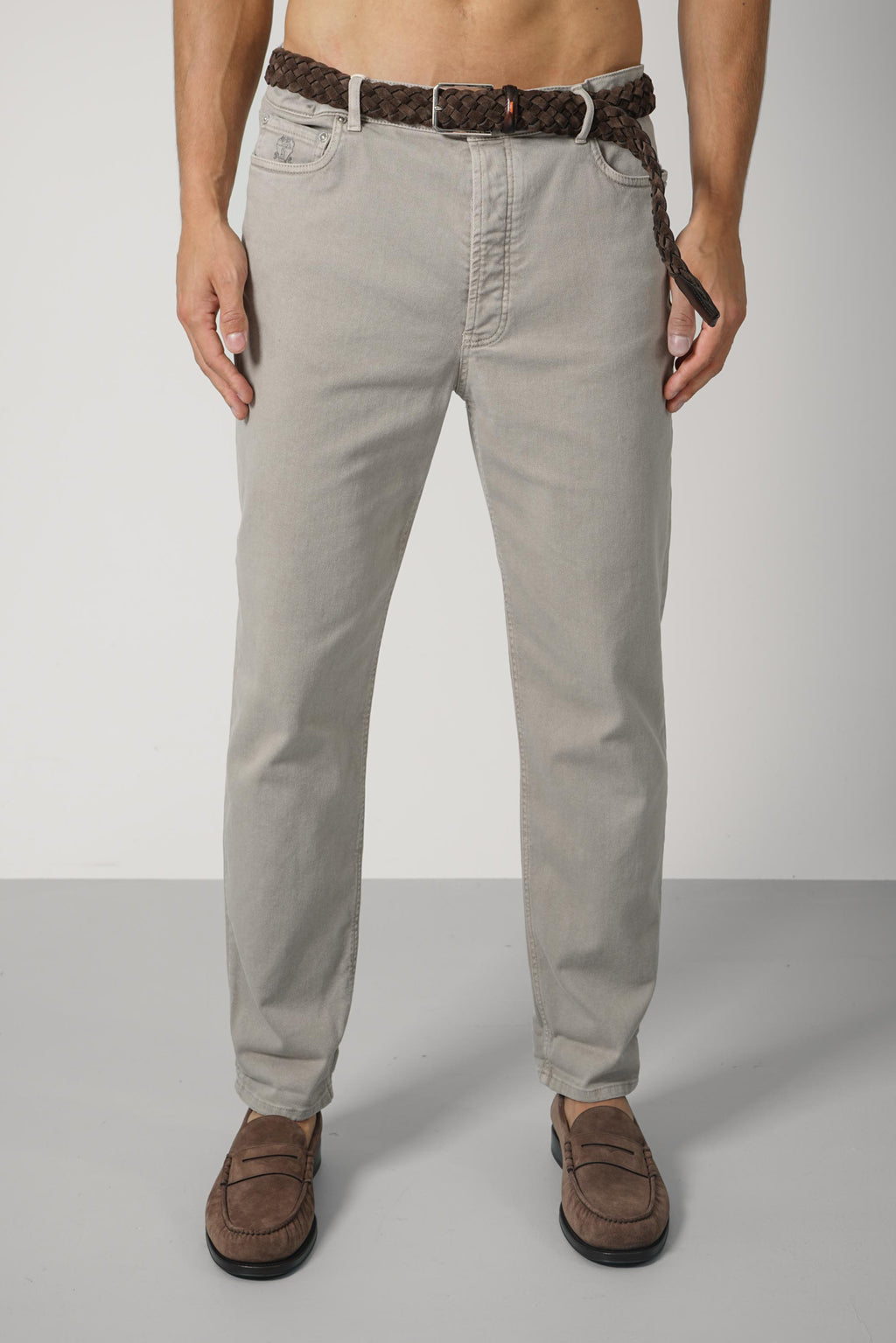 Brunello Cucinelli Denim Trousers Greige