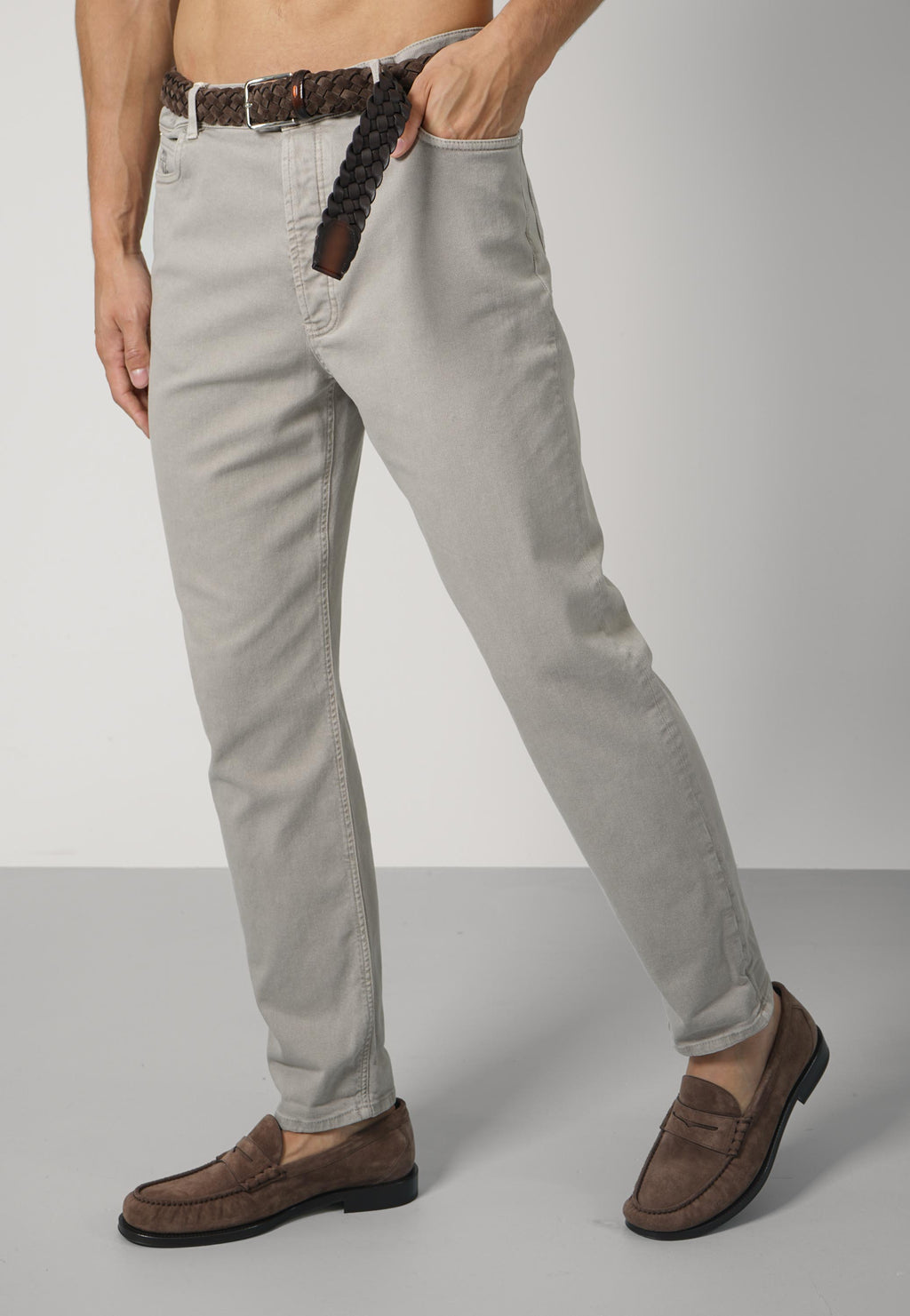 Brunello Cucinelli Denim Trousers Greige