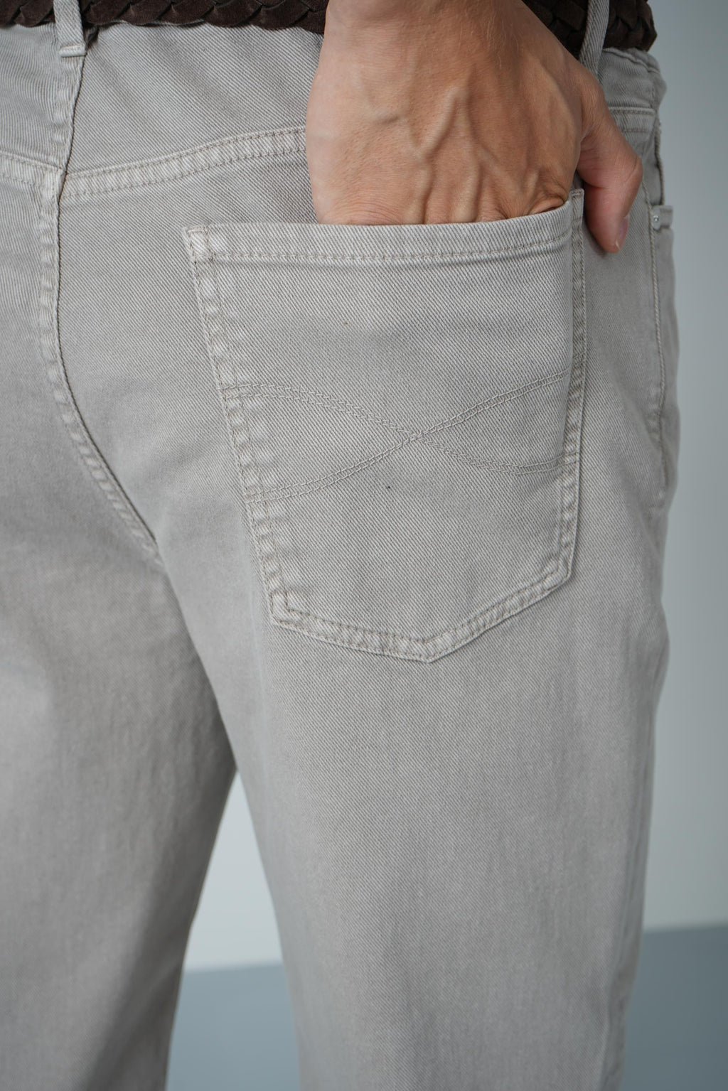 Brunello Cucinelli Denim Trousers Greige