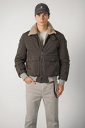 Brunello Cucinelli Cotton Bomber Green/Brown