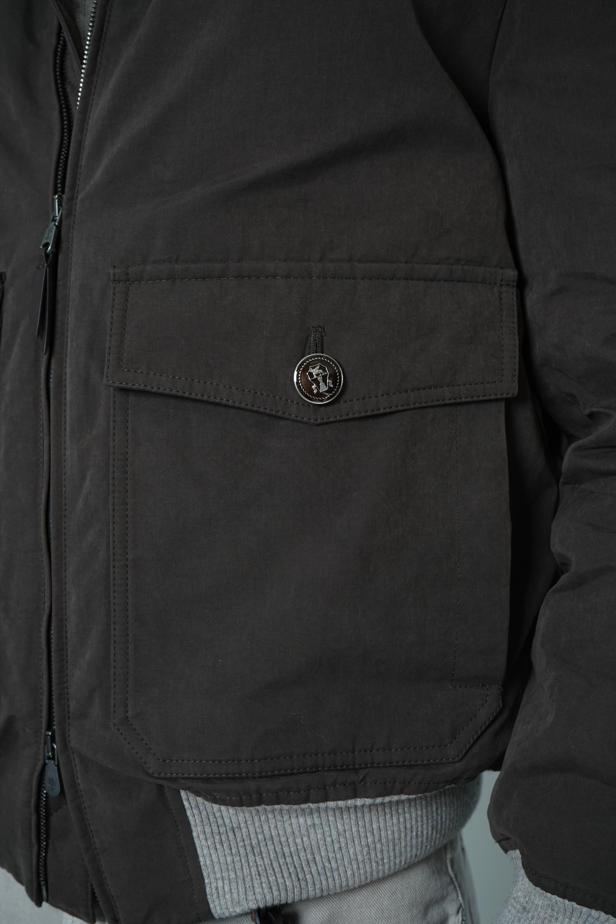 Brunello Cucinelli Cotton Bomber Green/Brown