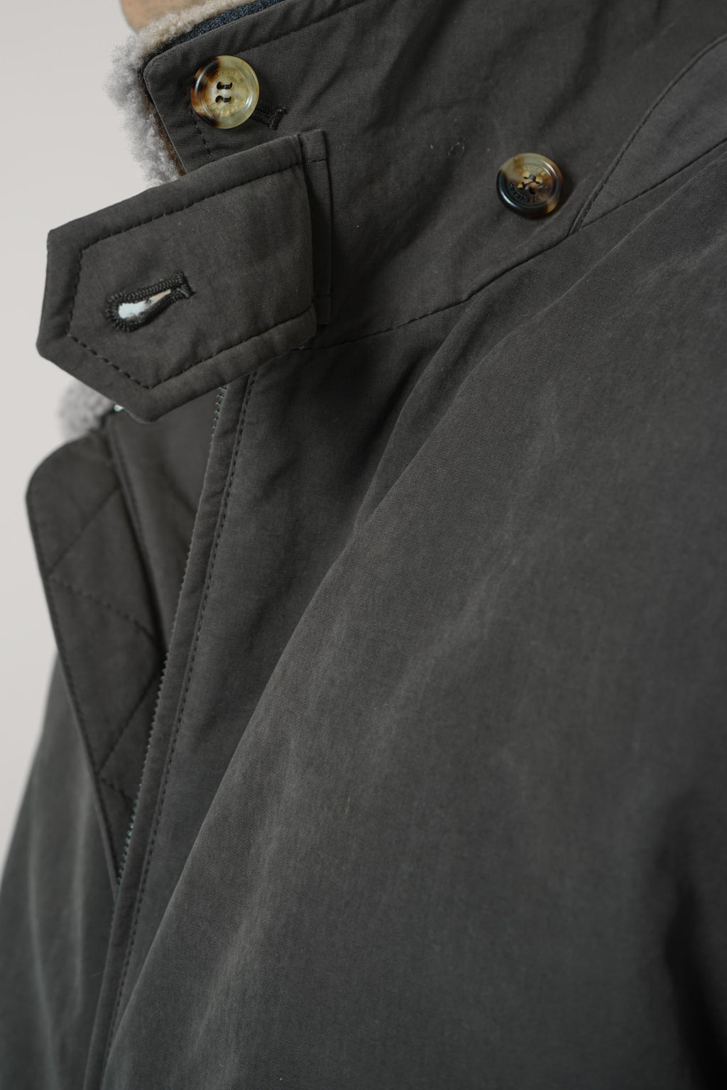 Brunello Cucinelli Cotton Bomber Green/Brown