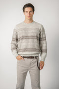 Brunello Cucinelli Nordic Jacquard Knit Chestnut