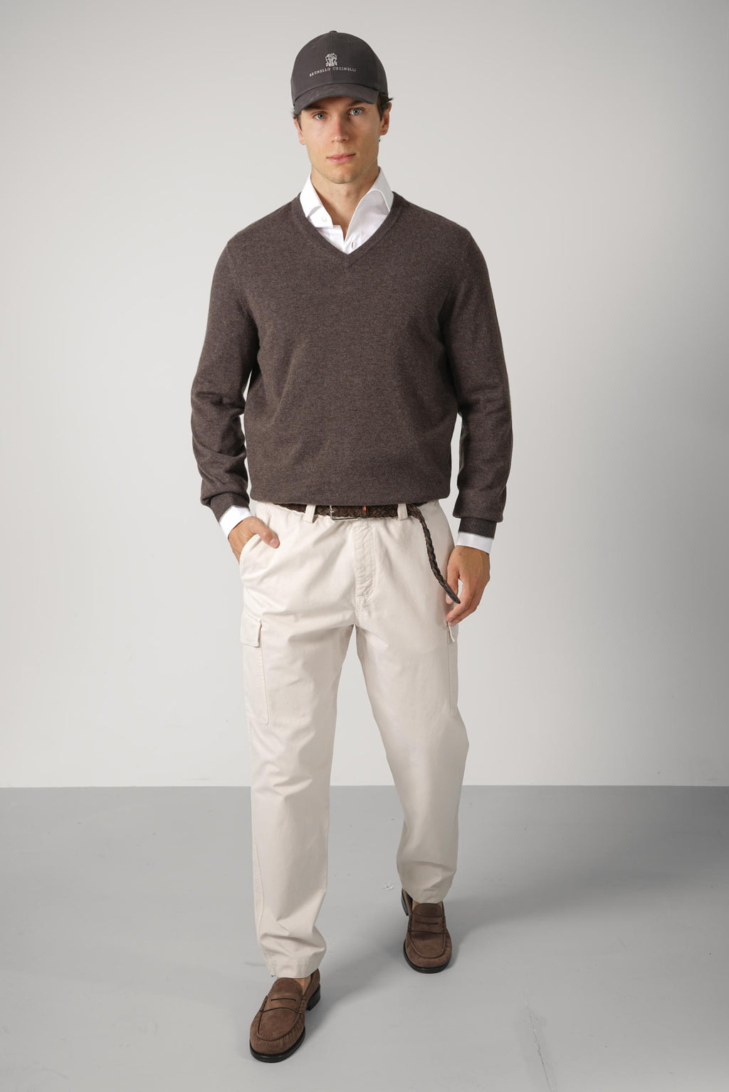 Brunello Cucinelli Cashmere Sweater Brown