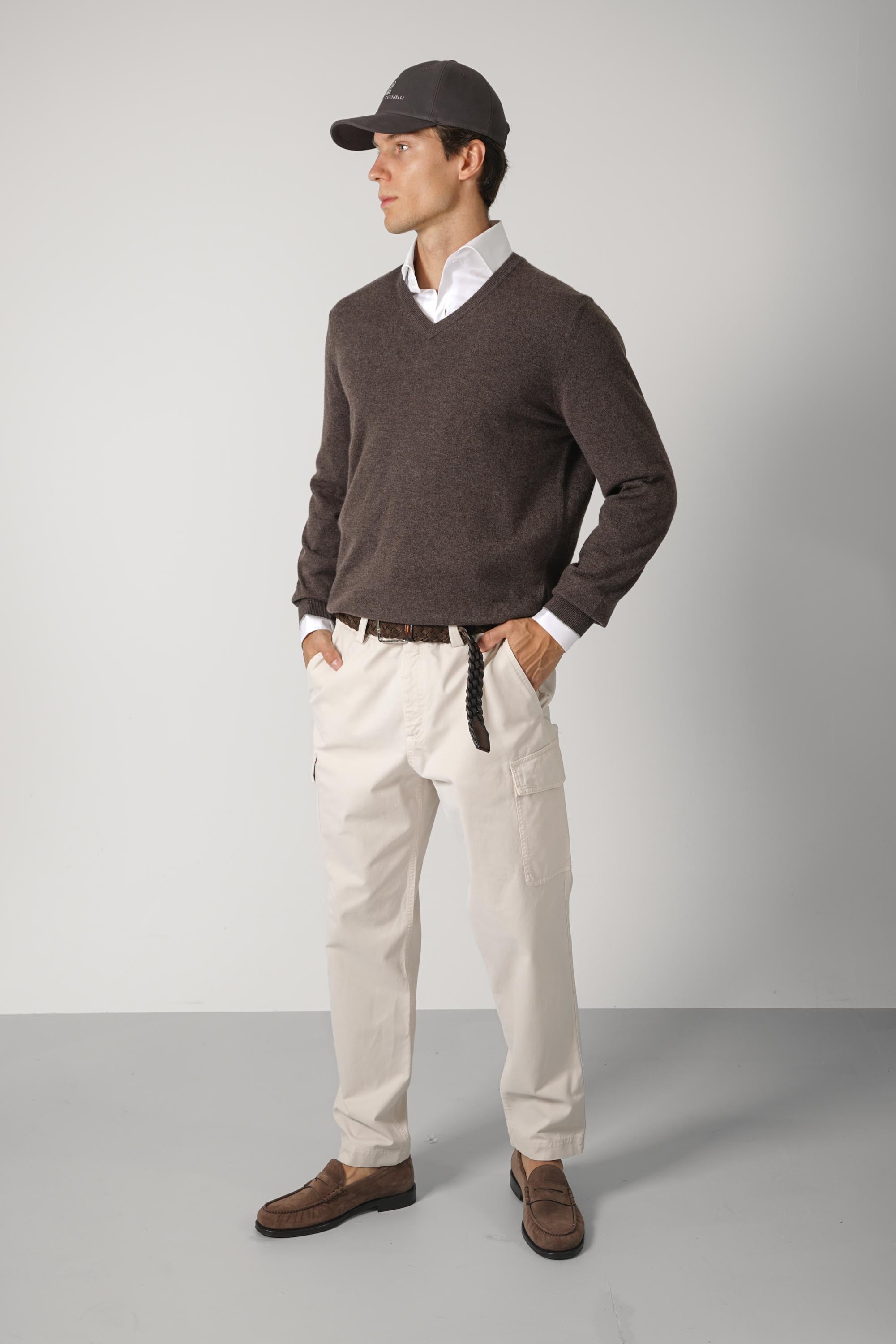 Brunello Cucinelli Cashmere Sweater Brown
