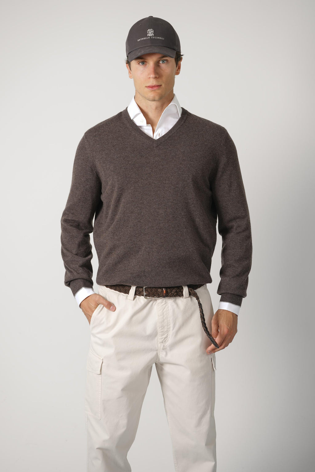 Brunello Cucinelli Cashmere Sweater Brown