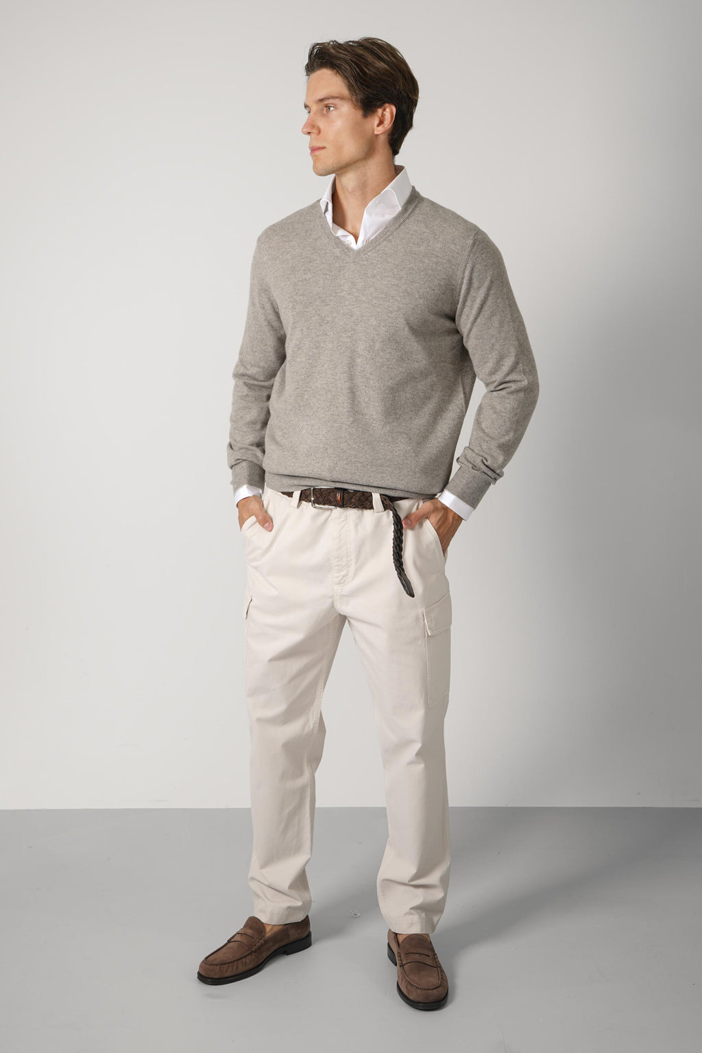 Brunello Cucinelli Cashmere Sweater Greige