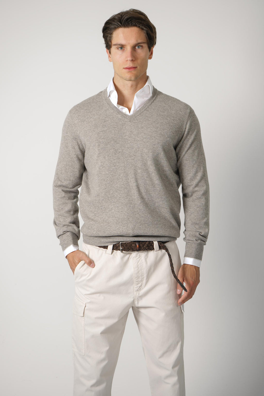 Brunello Cucinelli Cashmere Sweater Greige
