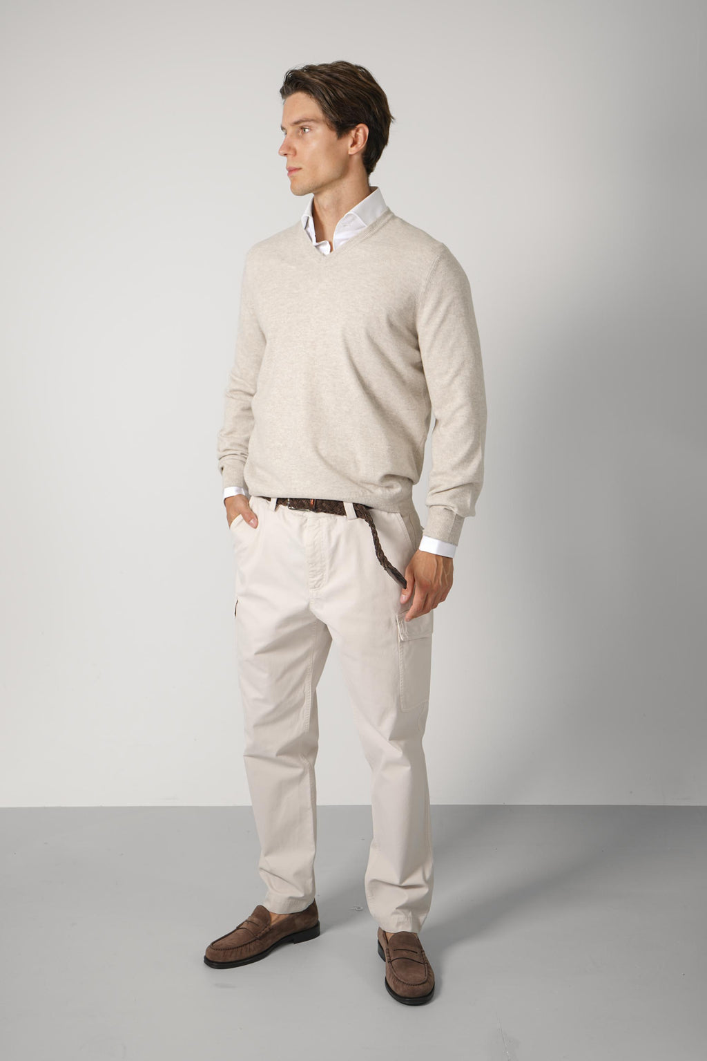 Brunello Cucinelli Cashmere Sweater Beige