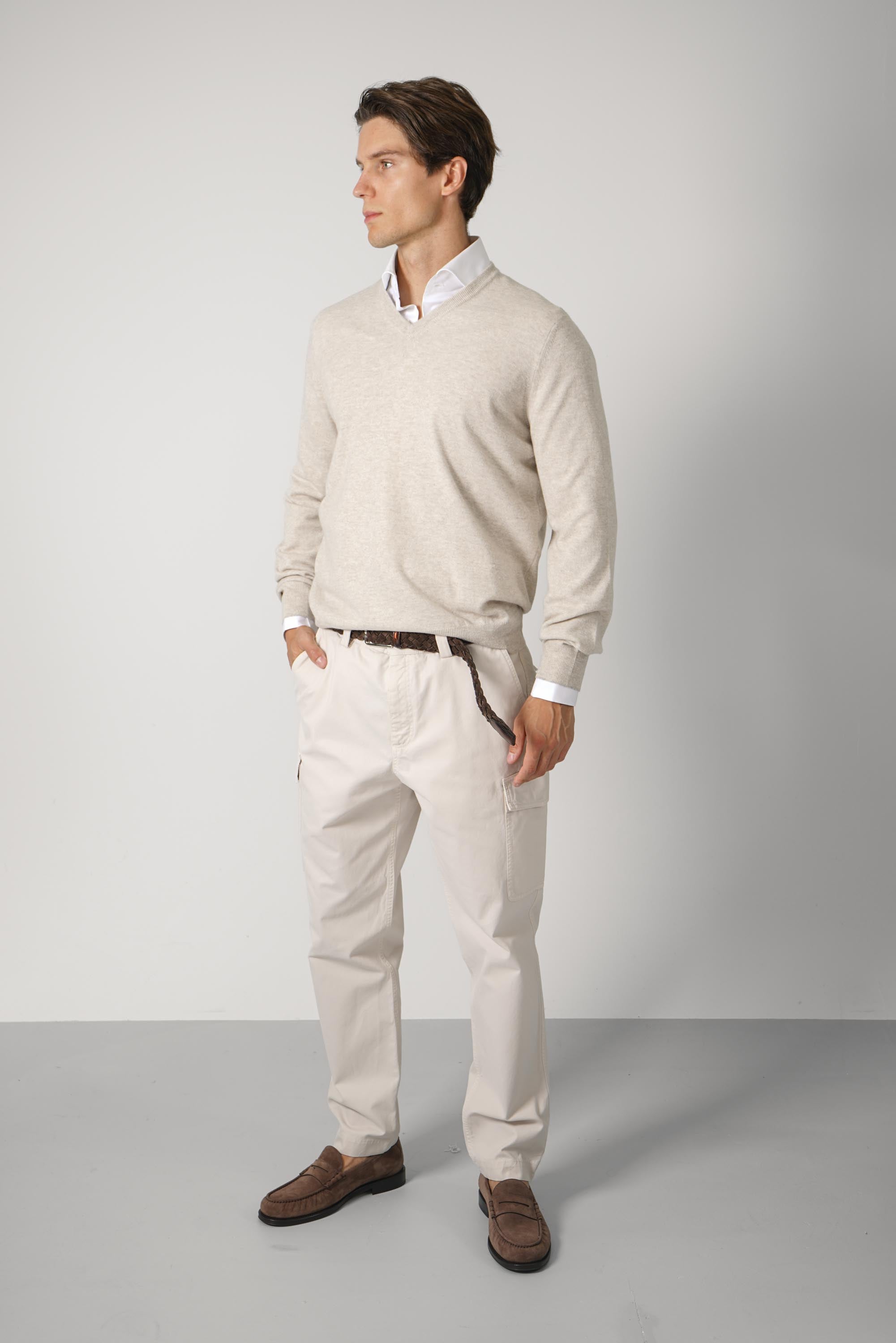 Brunello Cucinelli Cashmere Sweater Beige