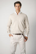 Brunello Cucinelli Cashmere Sweater Beige