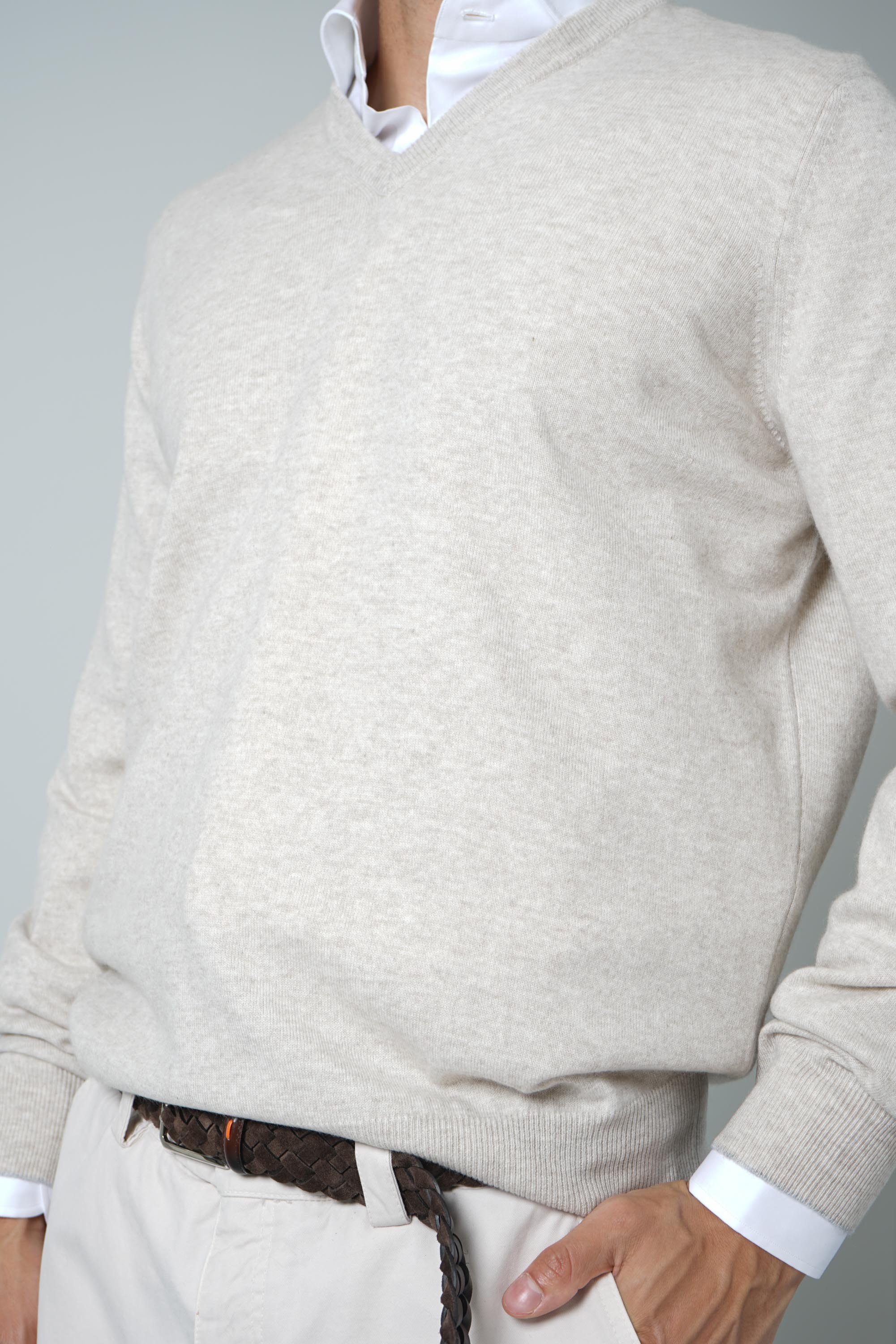 Brunello Cucinelli Cashmere Sweater Beige