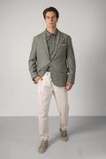 Brunello Cucinelli Prince of Wales Flannel Blazer Military